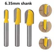 635MM Shank Long Reach Core Box Cutter Router Bit for Precision Woodworking