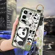Phone Case Compatible with infinix Note50 4G/Note50 Pro 4G/X6858, Cute Silicone Dirt-Resistant Cartoon Soft case Panda Fashion Design Ring