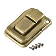 Toggle Latch, 38mm Brass Decorative Hasp Jewelry Wooden Box Catch w Screws 2 pcs