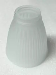 (1) Shade Glass Pendant Ceiling Fan Light Lamp Harbor Hunter Frosted Ribbed Bell