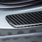 2x Carbon Fiber Car Door Sill Scuff Plate Panel Protector Cover Accessories