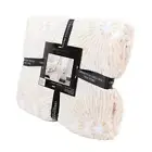 Christian Siriano , Plush THROW BLANKET, OVERSIZED 60"x70", Pink/White