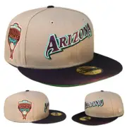 New Era Arizona Diamondbacks Gray Fitted Hat MLB 1998 Inaugural Patch Green UV