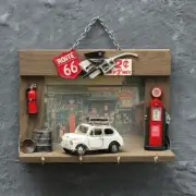 L-Shaped Frame Tin Toy Figurine key hanger classic decoration object