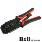 8" Modular Crimper Plugs Crimping Pliers RJ45 RJ12 RJ11 Cable Crimper