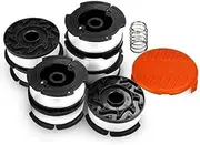 KAHEIGN 8Pcs A6481 A6485 Spool Line with Spool Cap for Black Decker Reflex Strimmer ST5530-GB GLC3630L20-GB STC1820PC-GB BESTA530-GB BESTA525-GB