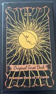 Original Vitacera Black Margin Tarot Card Deck New Open 78 Cards Fortune Teller
