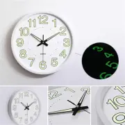 12" Wall Clock Glow In The Dark Silent Quartz Indoor/Outdoor Home Luminous Clock