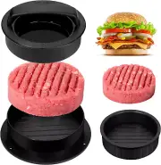 Hamburger Press Patty Maker, 3 in 1 Non-Stick Burger Press Patty Maker, Hamburge