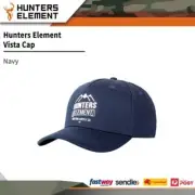 Hunters Element High Crown Vista Cap W Adjustable Snap Closure Curved Peak Navy
