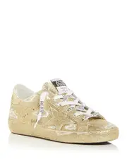 Golden Goose Women's Super-Star Glitter Low Top Sneakers