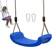 Outdoor Children's Swing - Hanging Seat, Nostalgic Game | Balançoire Seat with Adjustable Rope, Resistant Tree Swing with Metal Hooks for Girls from 3 Years in Yes, with a Slide