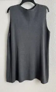 EILEEN FISHER 100% Wool Mock Neck Pullover Sweater Tunic Size L NWT