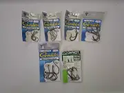 Set Of 6 Gamakatsu & Owner Hooks