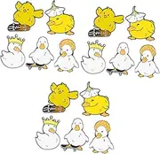 [LIFKOME] Duck Brooch Chick Animal Pin Brooch Pin for Women Pin Vintage Lapel Pin Cartoon Corsage Pin Animal Lapel Pin Ducks Outdoors Lapel Badge Brooch Nappy Pin Gourd Pin Pins Alloy