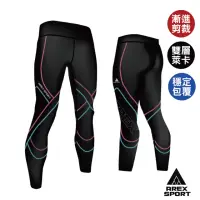 在飛比找momo購物網優惠-【AREXSPORT】女款萊卡經典強力包覆壓縮褲(慢跑/馬拉