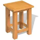 vidaXL End Table 27x24x37 cm Solid Oak Wood 2BB