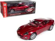 2005 ASTON MARTIN V12 VANQUISH RHD TORO RED MICA 1/18 BY AUTO WORLD AW301