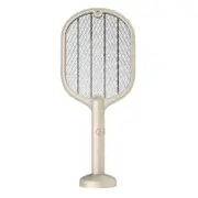2 In 1 Electric USB Rechargable Racket Fly Swatter Mosquito Insect Killer Zapper