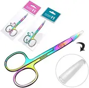 Men Women Eyebrow Trimmer Set 3pcs Stainless Steel Titanium Scissors Dressing Tools for Precise Grooming
