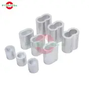 Aluminum Cable Stop Sleeve Crimp Hourglass Field Repair Wire Fence Swage