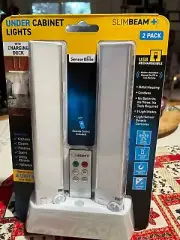 2 pair Strip Light LED Motion Sensor Cabinet Closet Wireless Lamp USB Recharge
