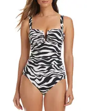 Bleu Rod Beattie V Wire One Piece Swimsuit