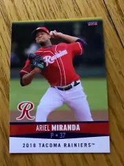 Ariel Miranda 2018 Tacoma Rainiers Team Card