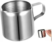 HOMOBABE 2Pcs Stainless Frothing Cups Milk Pitchers for and Sauces and Easy to Clean for Frothing Milk and Serving Juices for Coffee