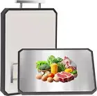 304 Stainless Steel Cutting Board for Kitchen Steel/Wheat Straw Pp Large 16.5