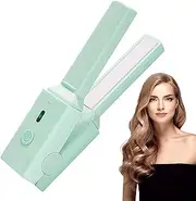 Mini Curling Iron for Short Hair,Portable Hair Straightener and Curler | Multifunctional Straight and Curly Hair Wand for Girls and Teens Borato