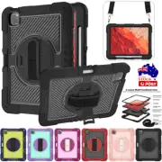 For iPad Pro 11 M4 Air 10.9 11" M2 2024 Heavy Duty Stand Case Rugged Cover Strap