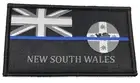 NSW Thin Blue Line, Woven Police Patch, State Flag, Hook Rear, TBL