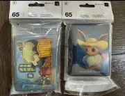 Pokemon Center x Van Gogh Eevee & munchlax & Snorlax Card Sleeves / 2packs