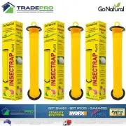 3x Fruit Fly Wasp Aphid Insect Trap Refill Go Natural Catcher Killer Bait Citrus