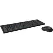 Verbatim Keyboard & Mouse - USB Wireless RF 2.40 GHz Keyboard - 104 Key - Keyboard/Keypad Color: Black