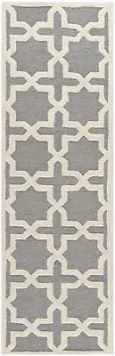 Safavieh Cambridge SILVER / IVORY Wool Runner 2'-6 x 8' - CAM125D-28