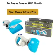 Pet Pooper Scooper With Handle Waste Cleaning Easy Pick Up Poo Grabber Picker