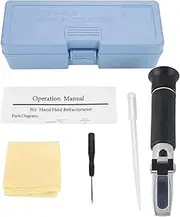 QANYEGN Salinity Test Refractometer, Seawater Refractometer, Seawater Salt Water Test Kit for Aquariums, Marine Monitoring, Saltwater Testing, Seawater Marine Fish Keeping