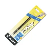 PILOT Dr. Grip Ballpoint Ink Refills for Retractable Pens, Fine Point, Blue Ink,