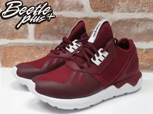 女生 BEETLE ADIDAS TUBULAR RUNNER 酒紅 Y3 慢跑鞋 QASA B41274 22.5CM