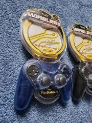 2 Pelican Predator Wireless 2.4 GHz PlayStation 2 (PS2 Controller Blue Black New