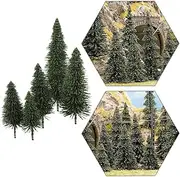 40pcs Dark Green Pine Model Cedar Trees 52-126 mm for Model Railroad Scenery Landscape Layout HO OO Scale New S0804