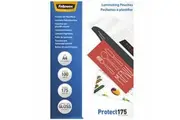 Fellowes Protect Laminating Pouch Gloss 175 Micron A4 Clear Pack 100