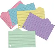 NUOBESTY Flash Cards for Studying 125 Sheets Cloud Index Card Tabs Memo Book Office School Notebook Smooth Writing