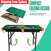 Children Tabletop Pool Table Set Parent Child Games Playroom Desk Billiards Game