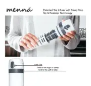 Menna One Control your flavor Stainless steel tea infuser Steeping travel mug