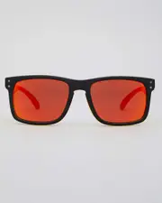 [Liive] Liive Men's Cheap Thrill Revo Sunglasses in Black/Orange One Size Black/Orange