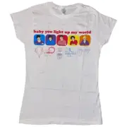 One Direction T Shirt Small 2012 Baby You Light Up My World Junior's Line Baby
