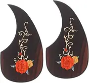 Kisangel 2Pcs Guitar Pickguard Adhesive Scratch Plate Protective Gear for Acoustic Electric Guitars Easy Application Replacement Decorative Design